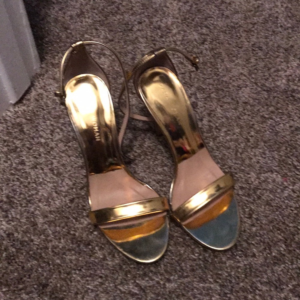 Gold stilettos